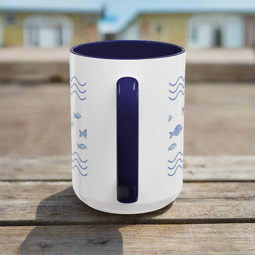 Little Blue Fish Mug