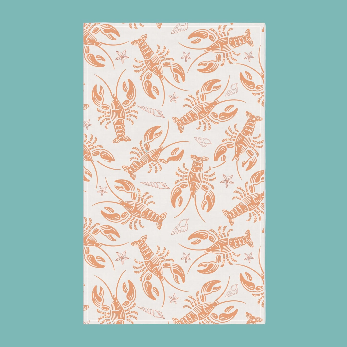 Coastal Lobster Tea Towels, Nautical Kitchen Decor, Seafood Lover Gift, Unique Cooking Towels, Beach House Essentials