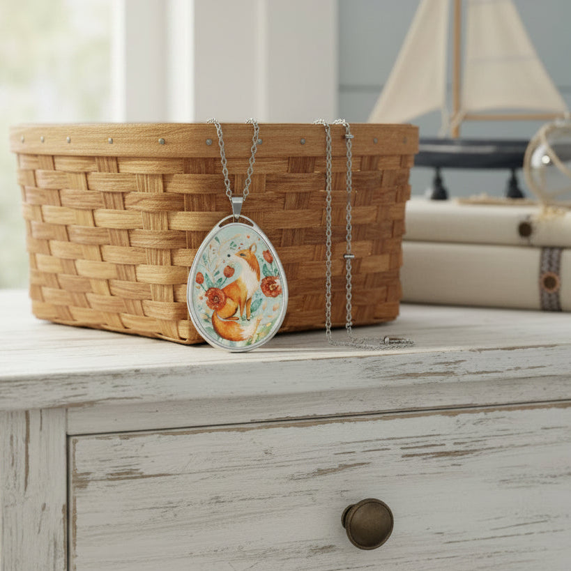 Woodland Fox Pendant Necklace