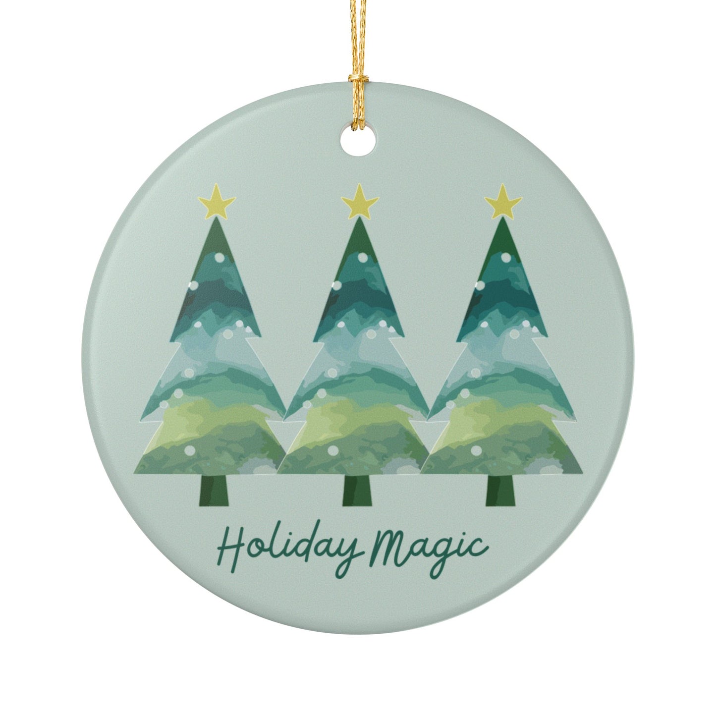 Holiday Magic Ceramic Ornament