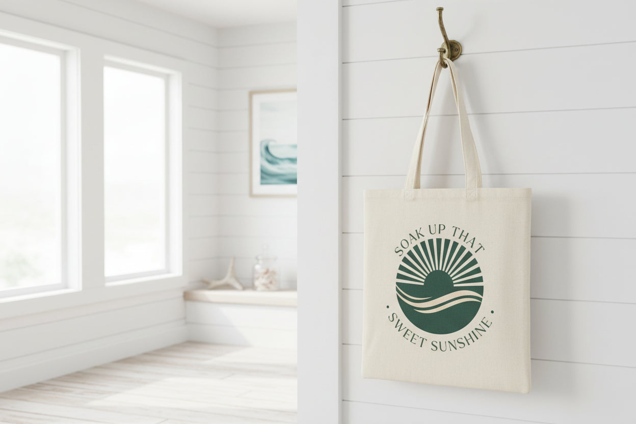 Soak Up That Sweet Sunshine Retro Sunrise Tote