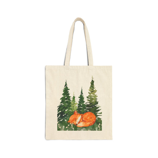 Sleeping Fox Tote Bag