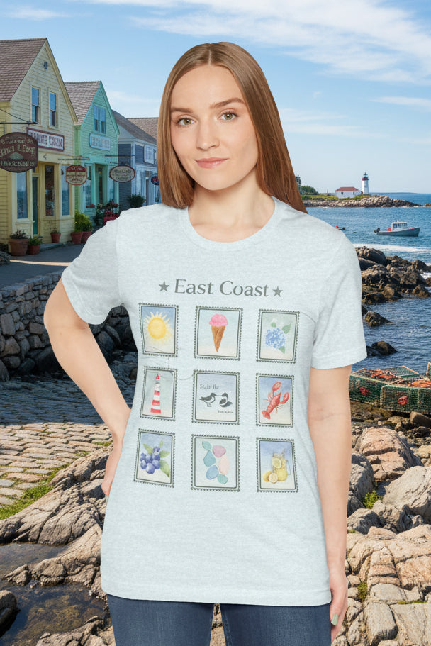 East Coast Stamp Collection Tee