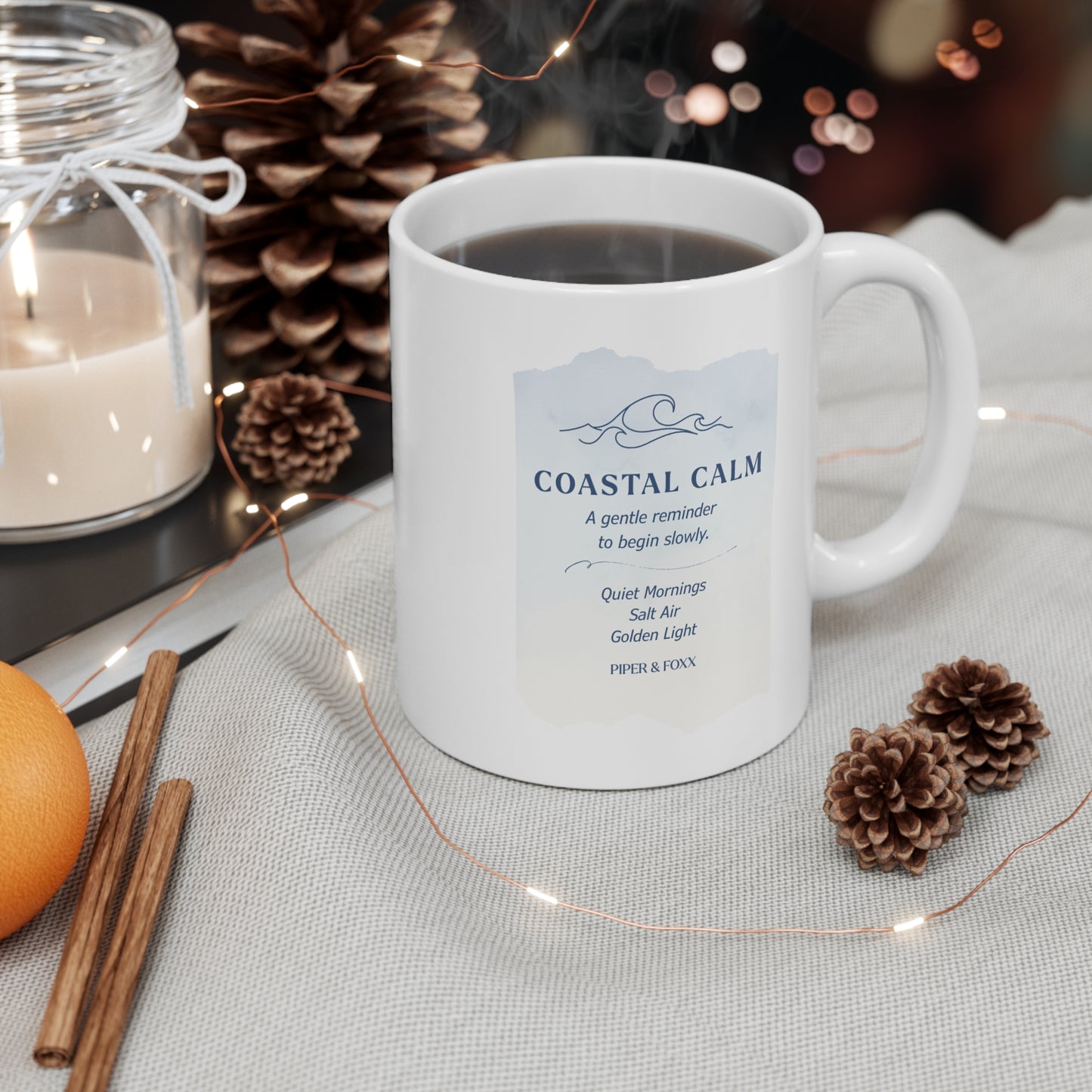 Coastal Calm Ceramic Mug