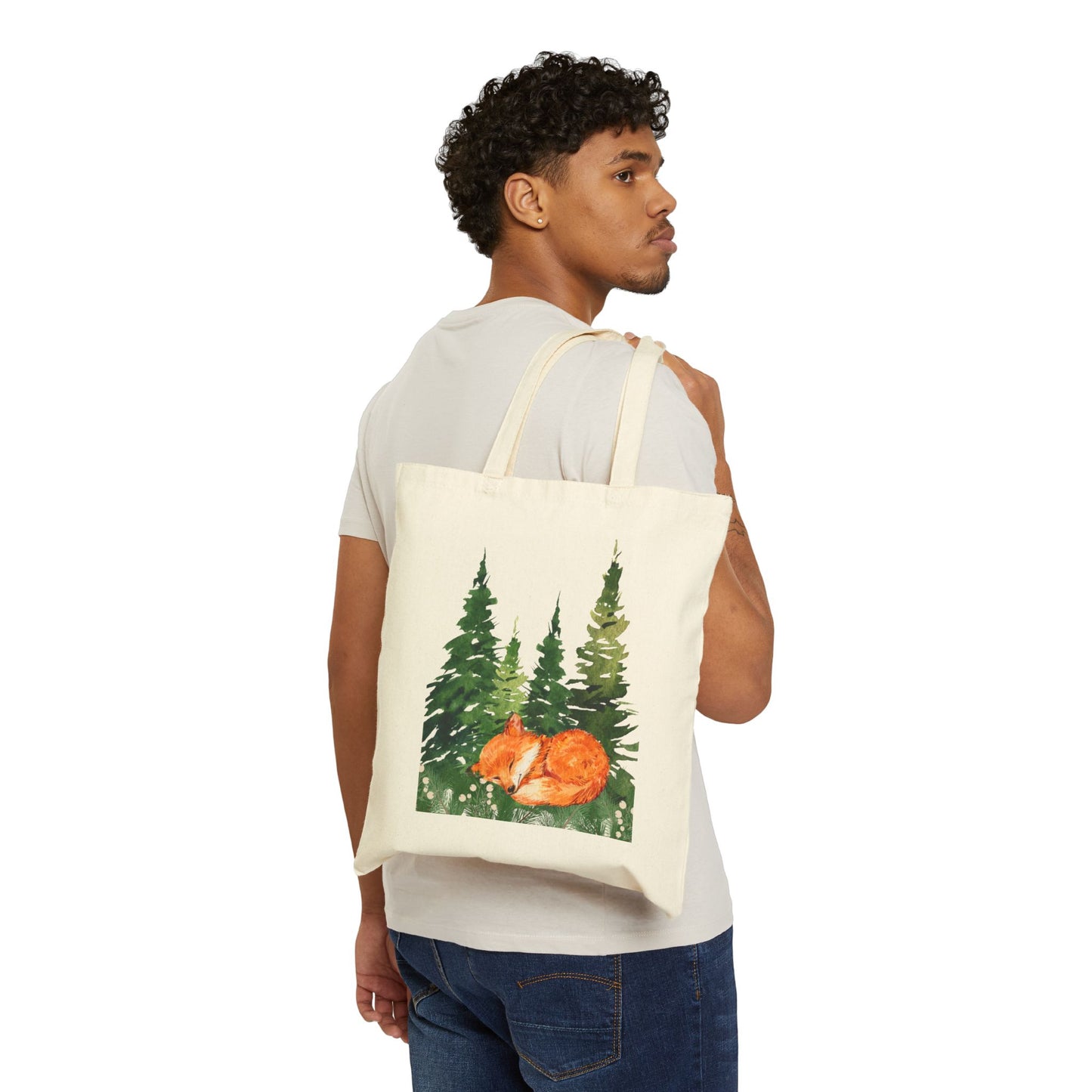 Sleeping Fox Tote Bag