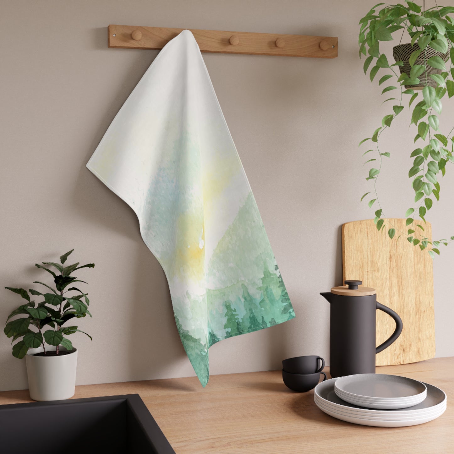 Pine and Sunshine Tea Towel