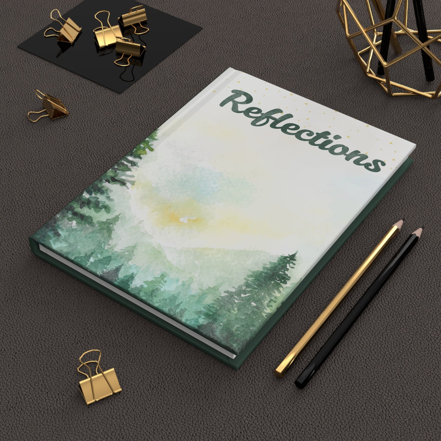 Sunset & Pine Trees Reflections Journal