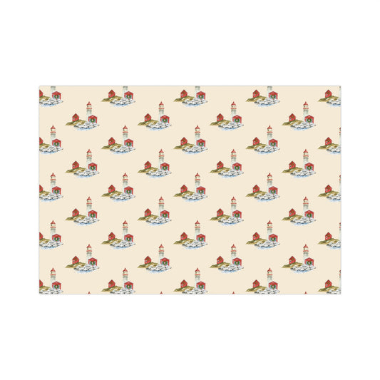 Holiday Lighthouse Wrapping Paper