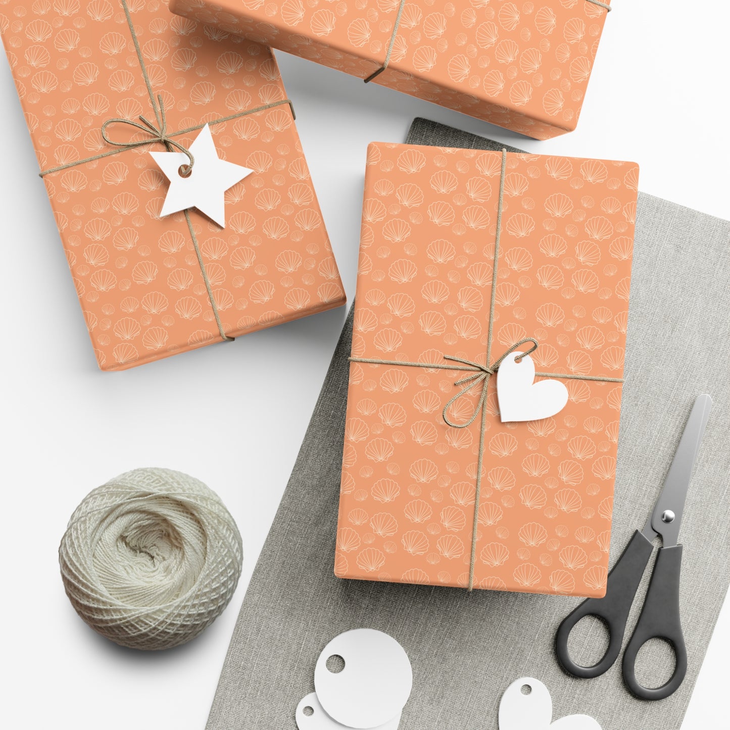 Coastal Shells Wrapping Paper