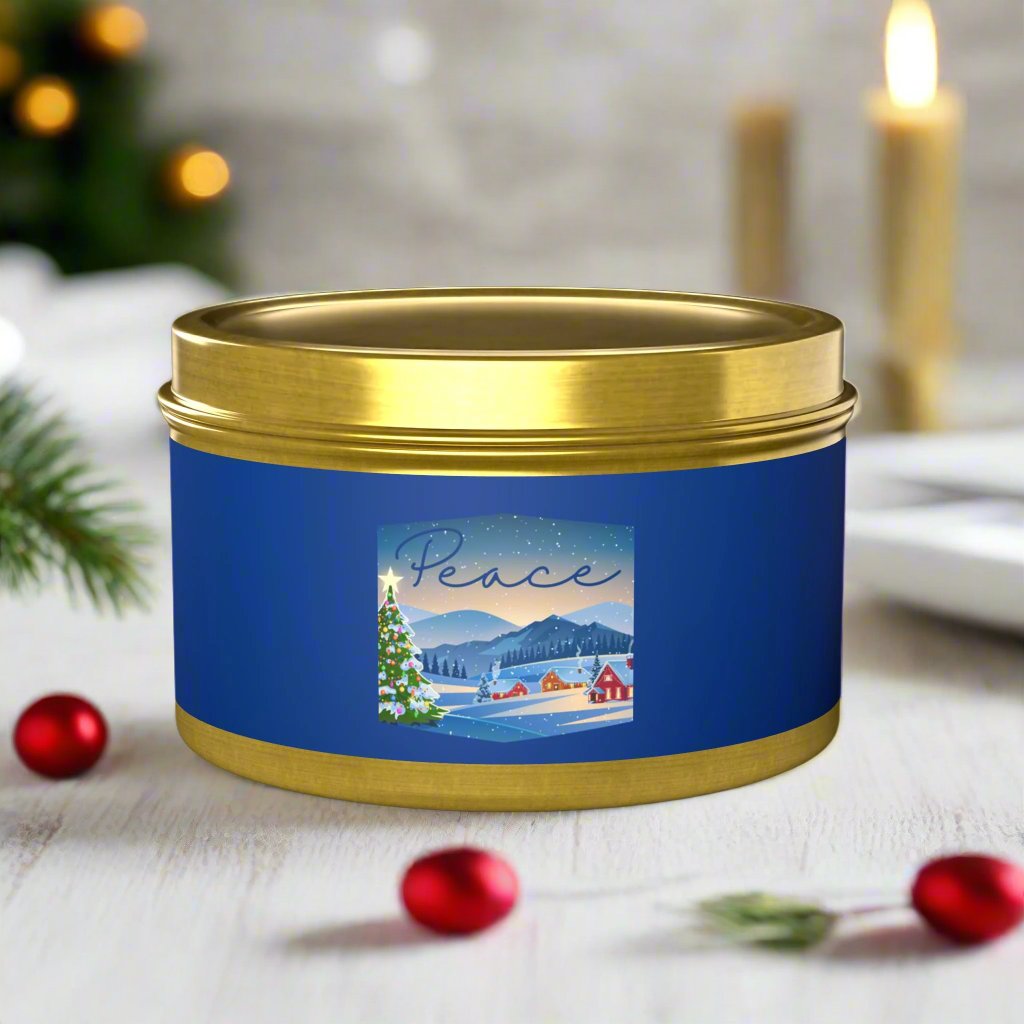 Peace Tin Travel Candle