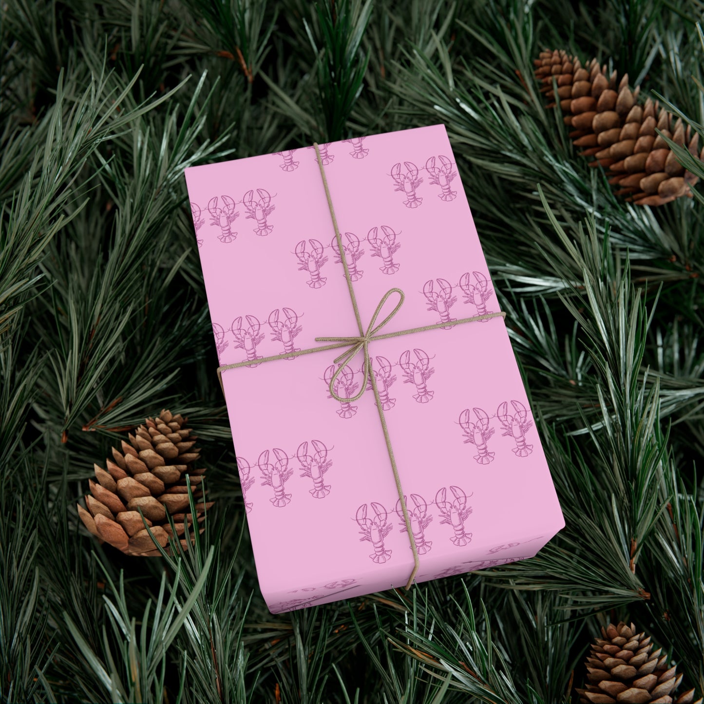 Purple Lobster Wrapping Paper