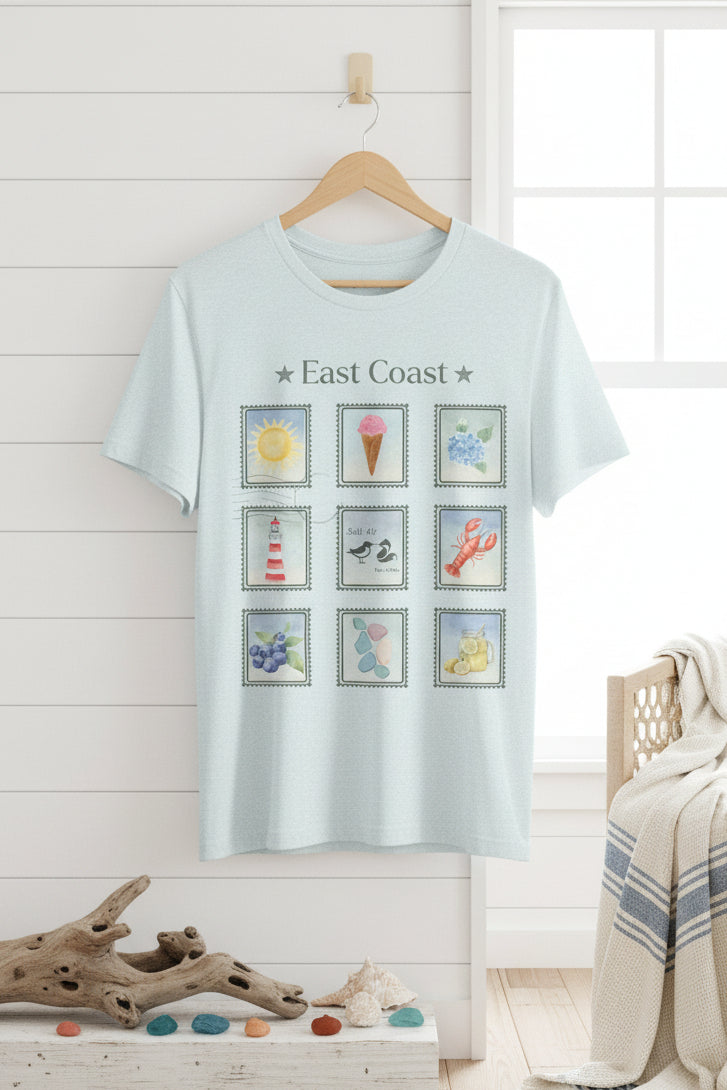 East Coast Stamp Collection Tee