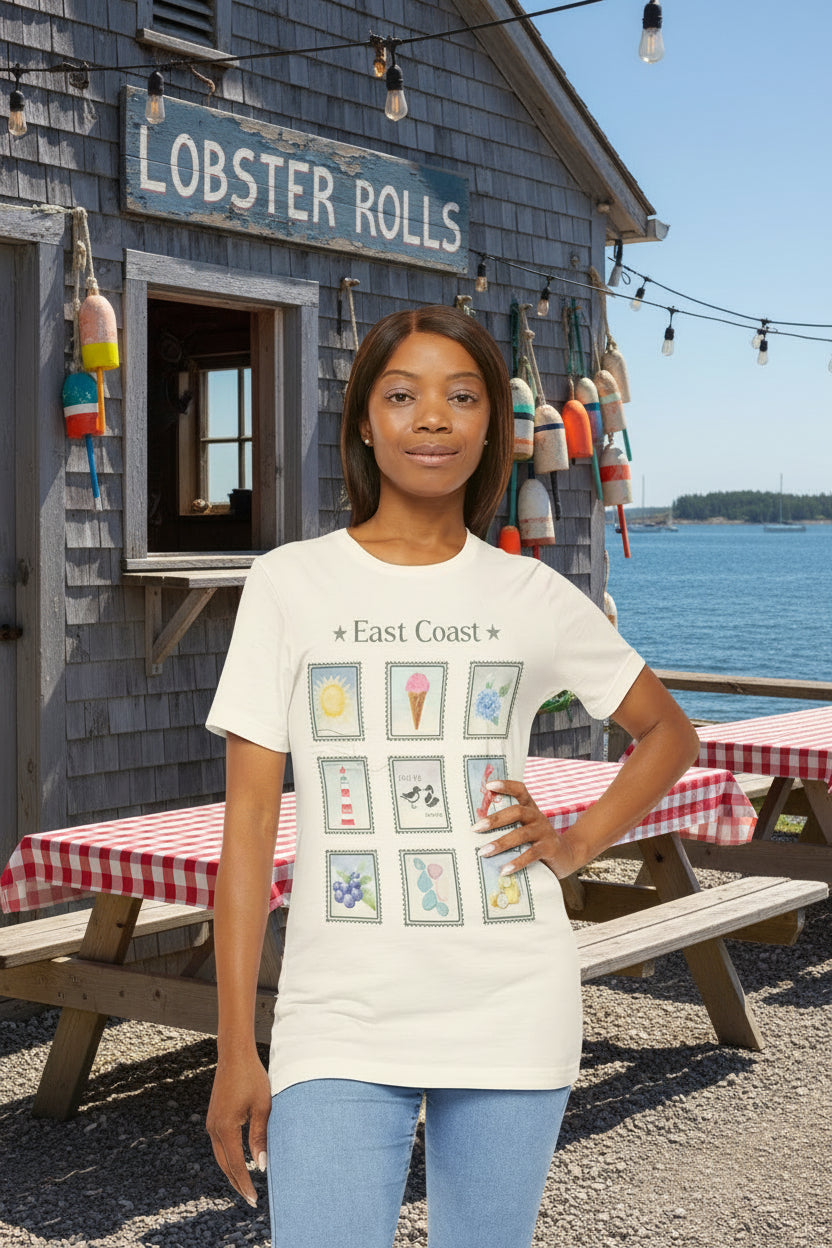East Coast Stamp Collection Tee