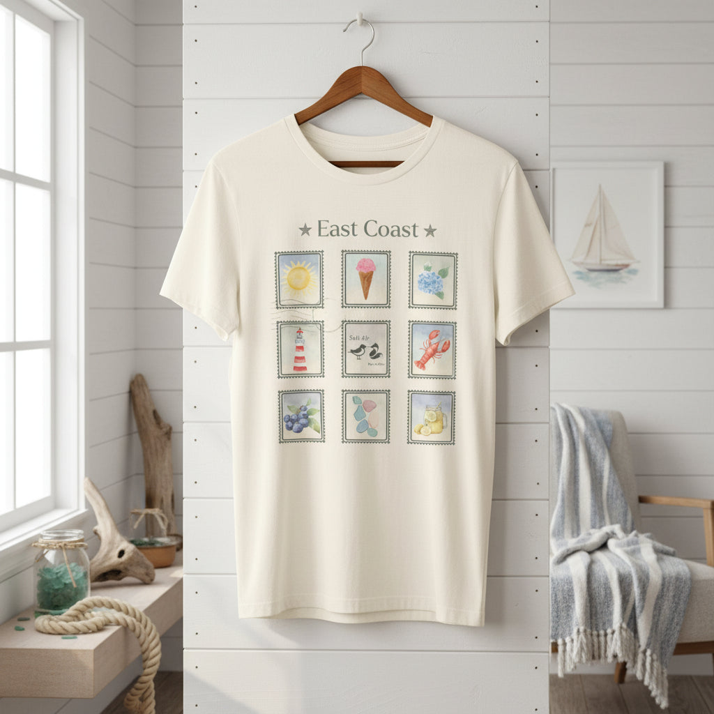 East Coast Stamp Collection Tee