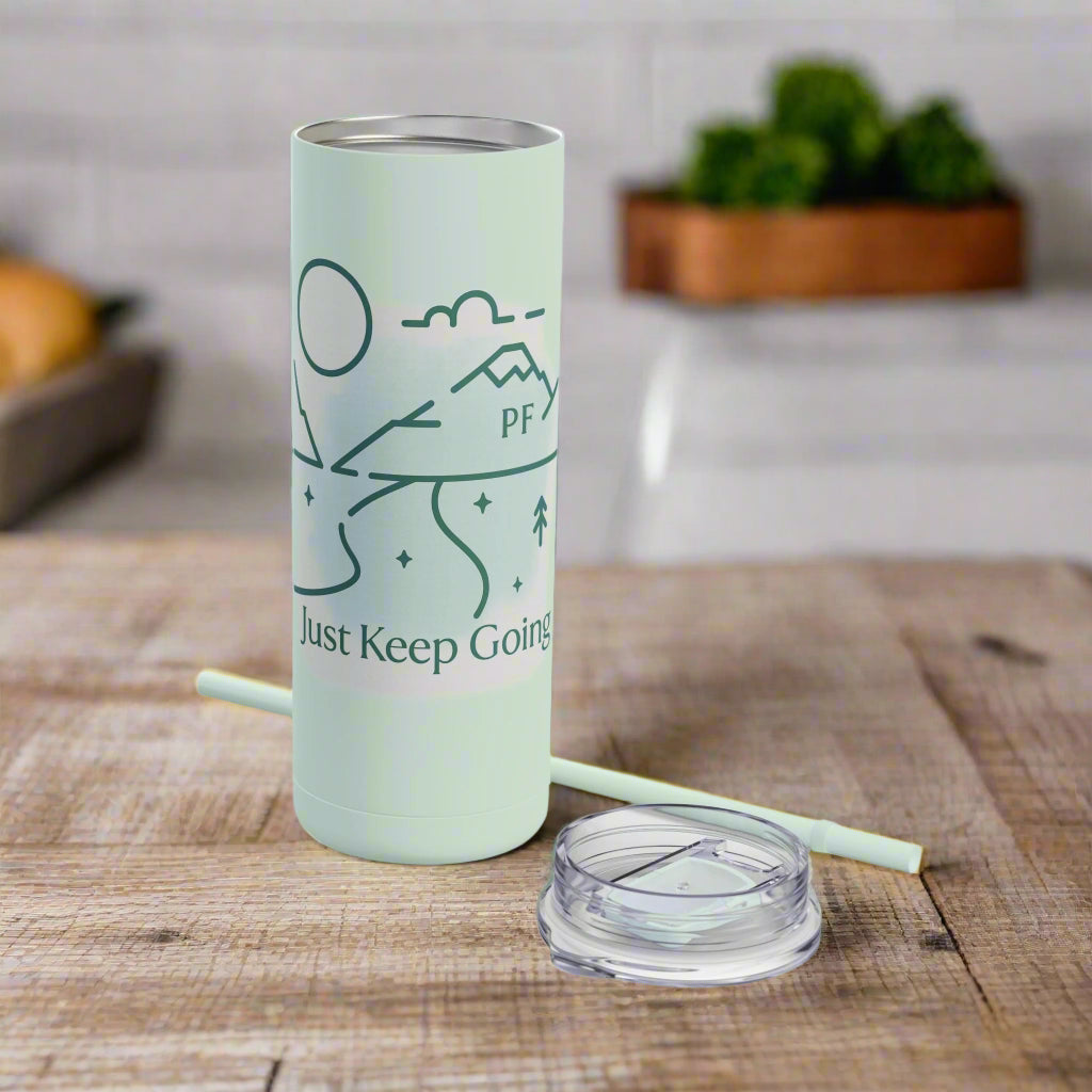 Just Keep Going – 20 oz Tumbler with Straw