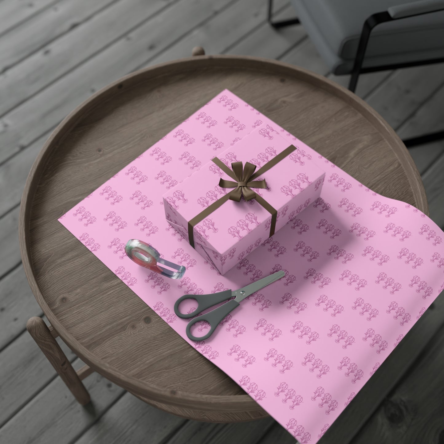 Purple Lobster Wrapping Paper