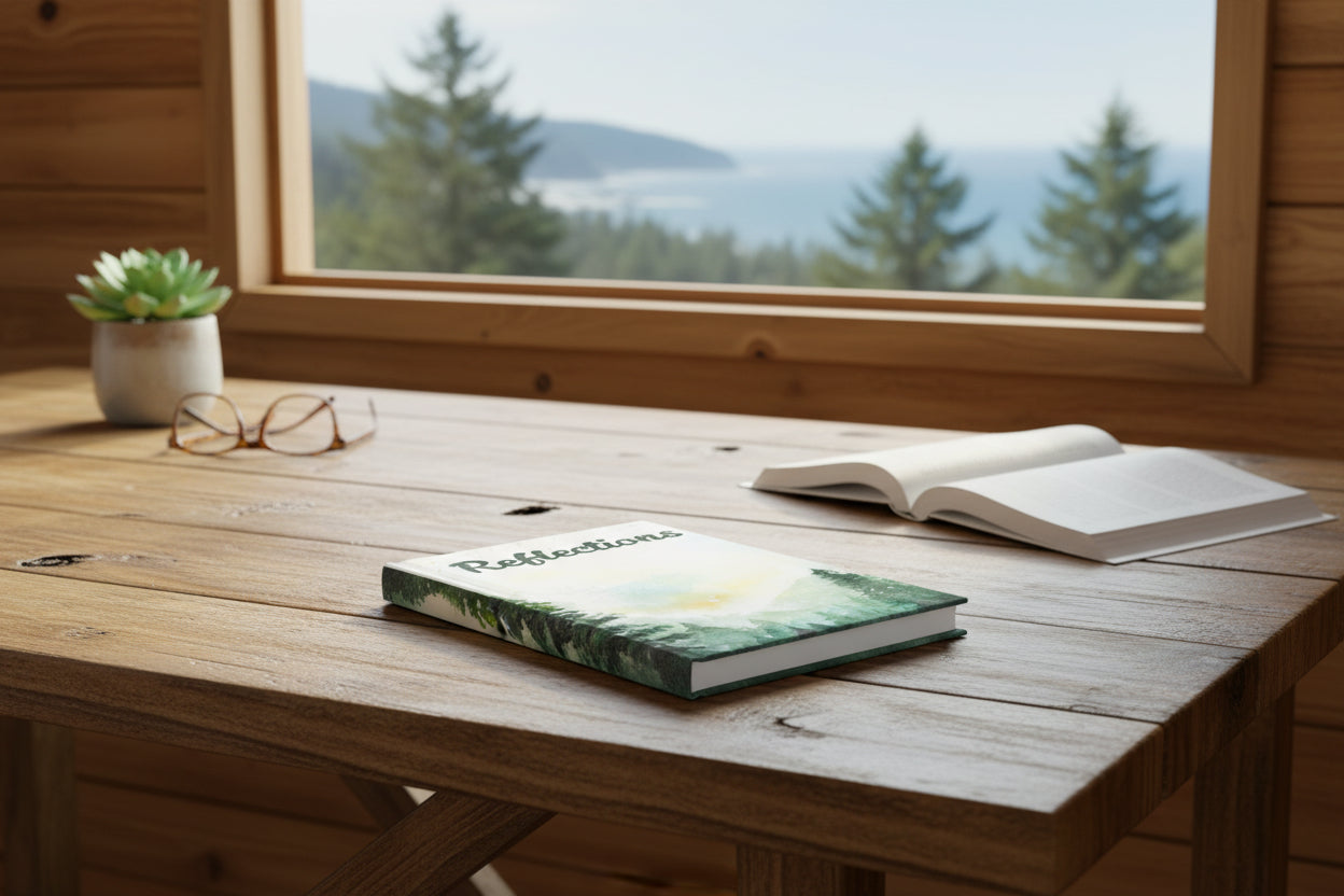 Sunset & Pine Trees Reflections Journal