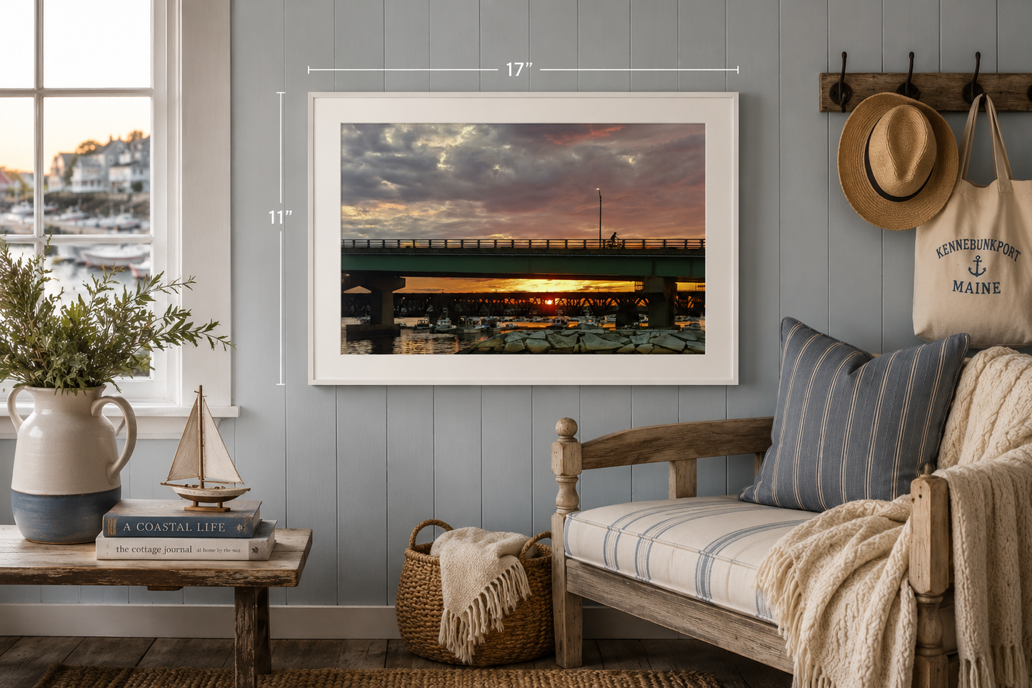 The Ride Home, Coastal Harbor Framed Print