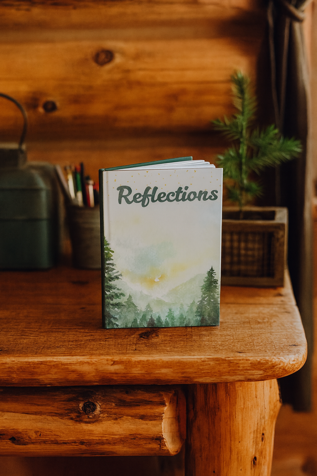 Sunset & Pine Trees Reflections Journal