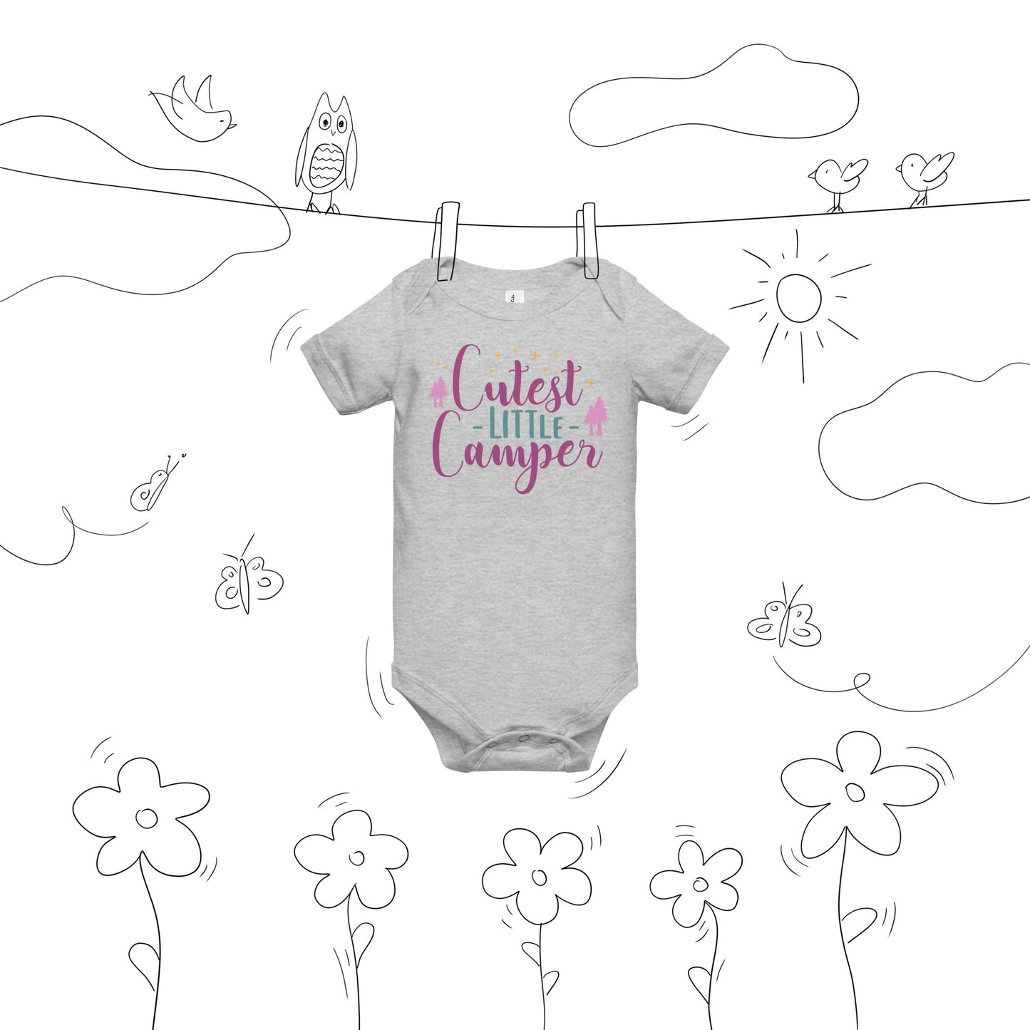 Cutest Little Camper Onesie