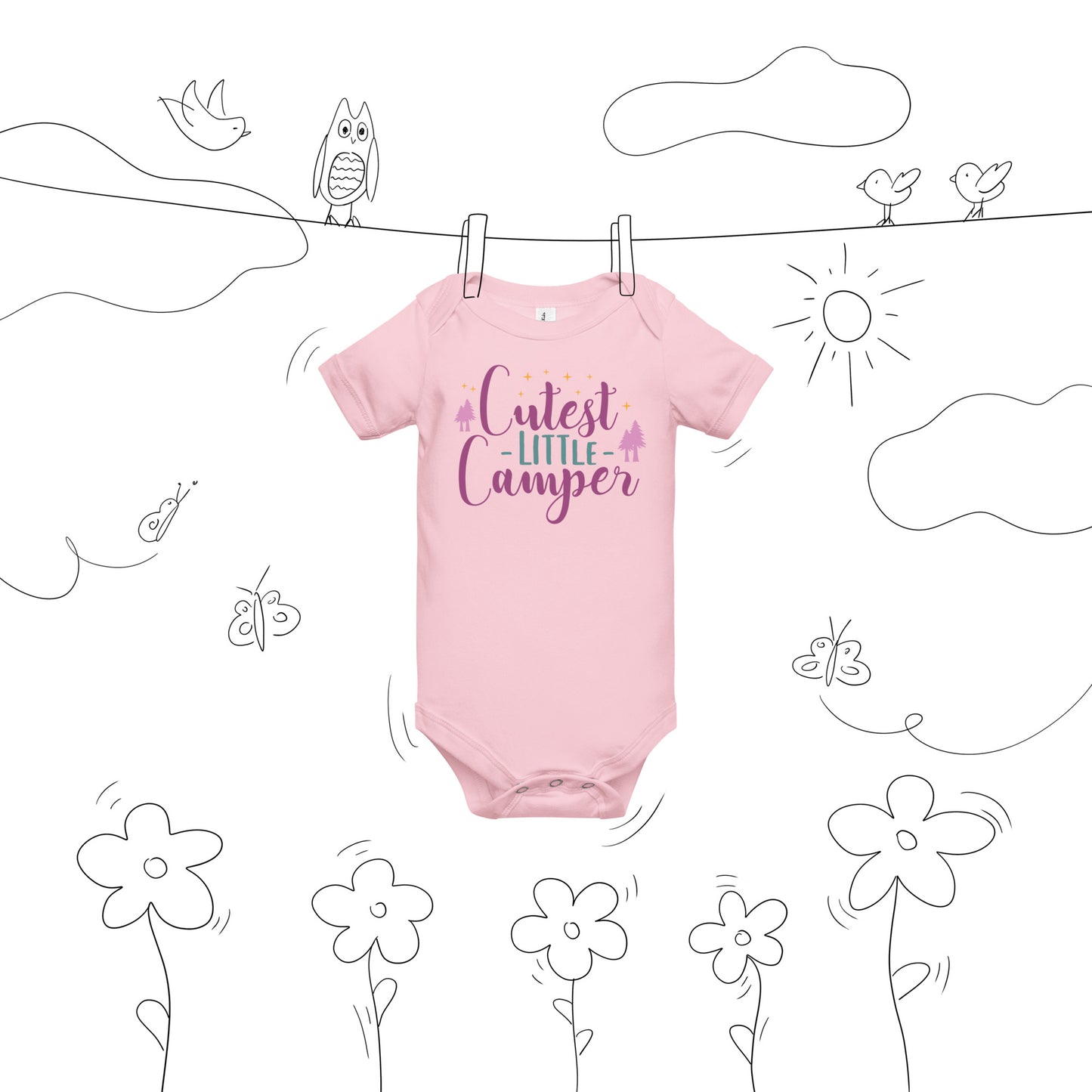 Cutest Little Camper Onesie