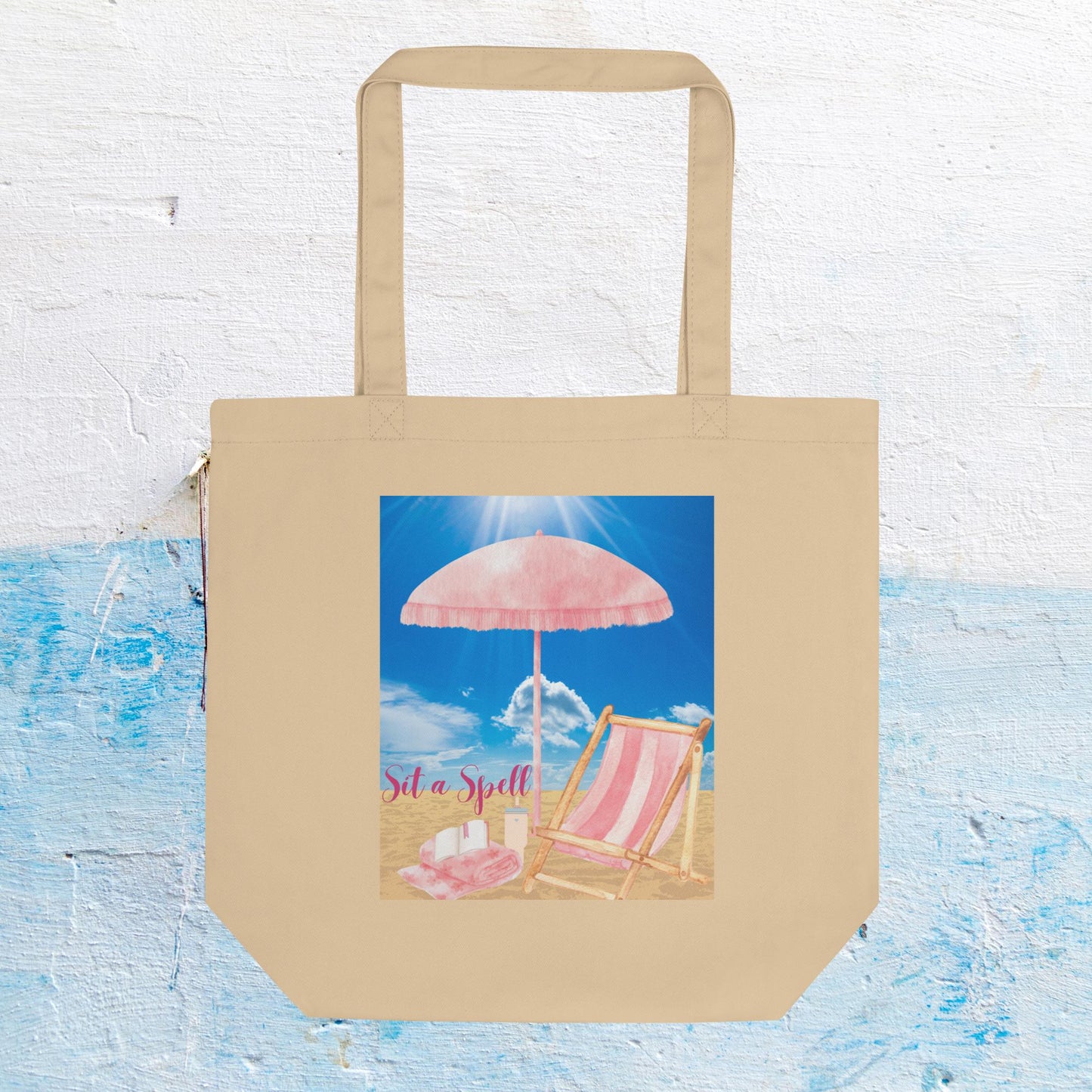 Sit a Spell Beach Tote