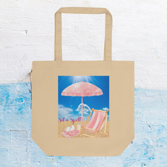 Sit a Spell Beach Tote