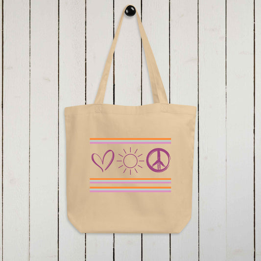 Love, Sun, Peace Tote Bag