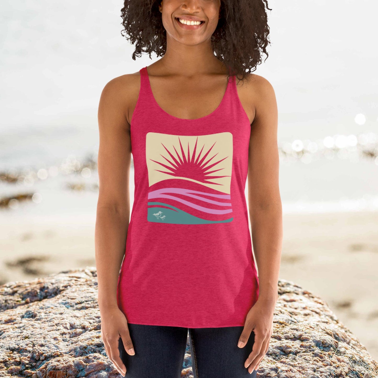 Women's Sunburst Racerback Tank