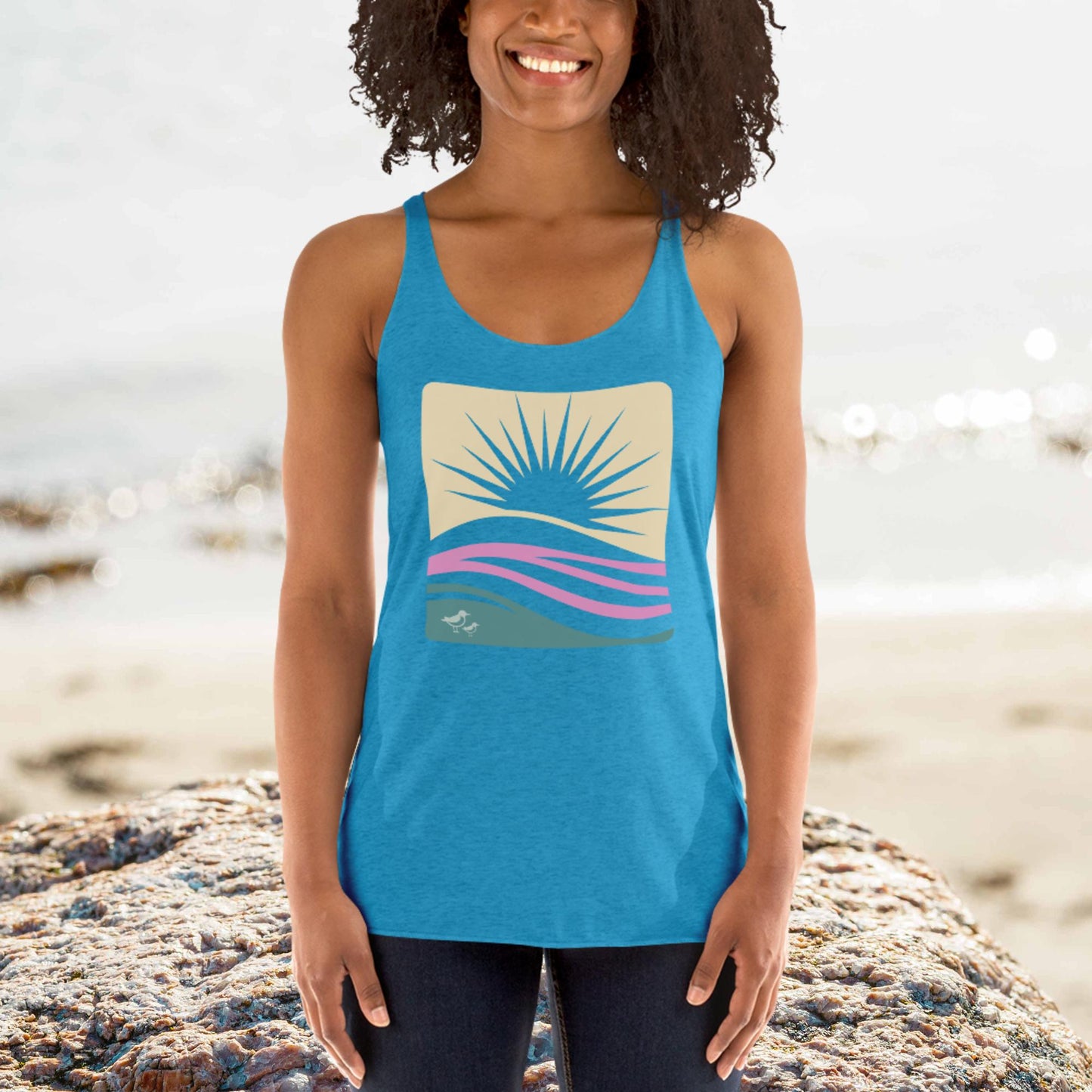 Women's Sunburst Racerback Tank